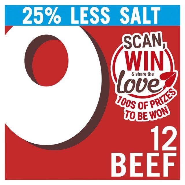Oxo 12 Reduced Salt Beef Stock Cubes 71g