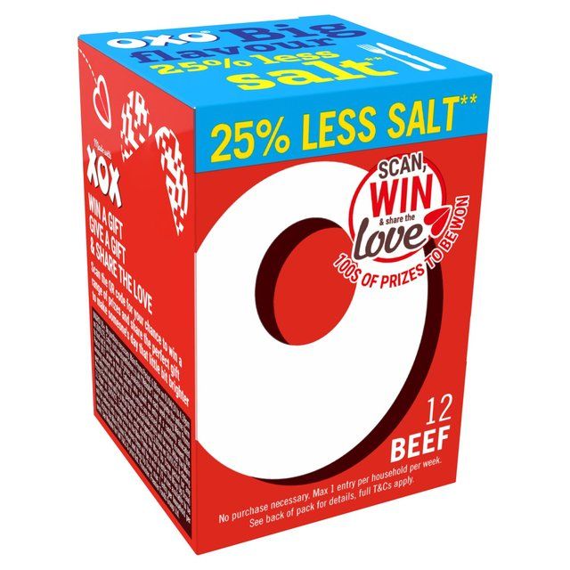 Oxo 12 Reduced Salt Beef Stock Cubes 71g