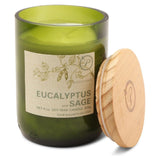 Paddywax Eco Green 226g Glass Soy Wax Candle - Eucalyptus & Sage