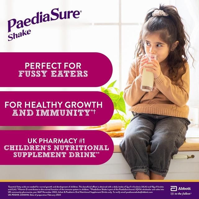PaediaSure Shake Vanilla Nutritional Supplement Drink 1-10 Yrs Multipack 4 x 200ml