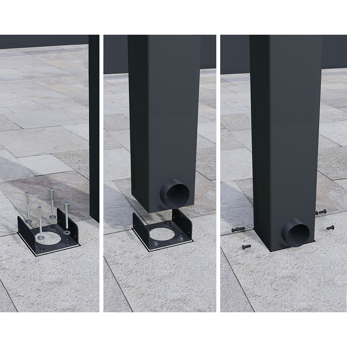 Palram Canopia Stockholm 11ft 2" x 16ft 11" (3.4 x 5.1m) Aluminium Patio Cover