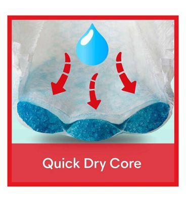 Pampers Baby-Dry Nappy Pants Size 5, 33 Nappies, 12kg-17kg, Essential Pack