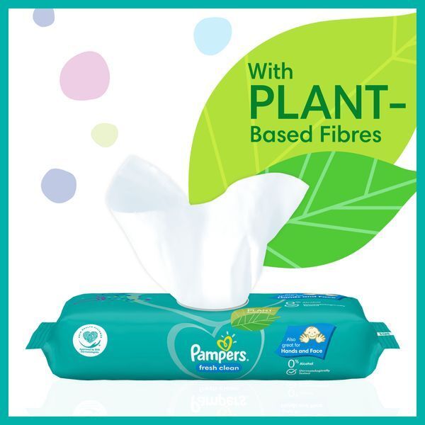 Pampers Fresh Clean Baby Wipes 52 Pack