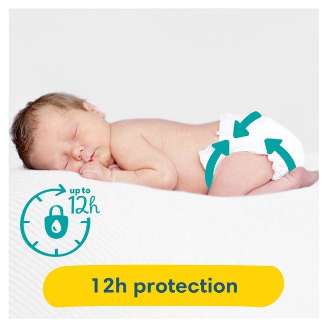 Pampers New Baby Nappies Size 1 (2-5kg) Jumbo+ Pack 80 per pack