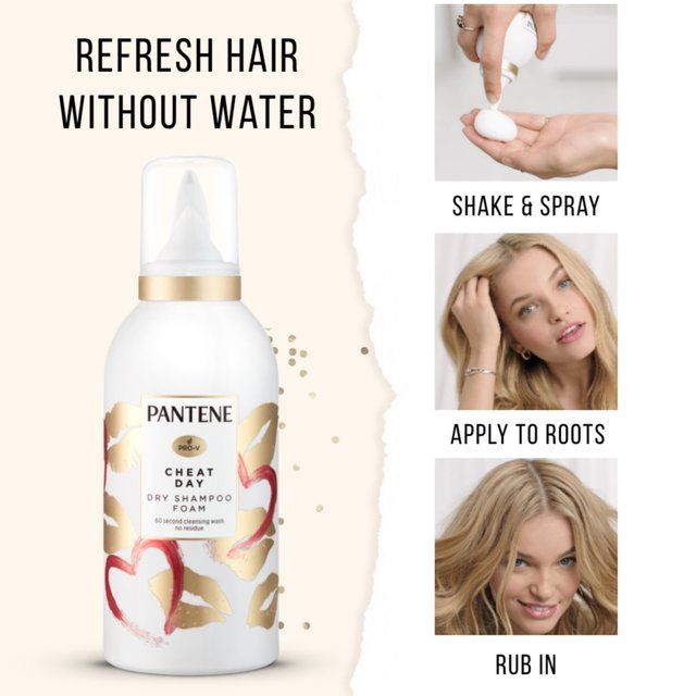 Pantene Waterless Cheat Day Foam Dry Shampoo 50ml
