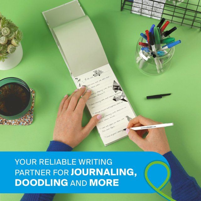 Paper Mate Kilometrico Black Ballpoint Pens 8 per pack