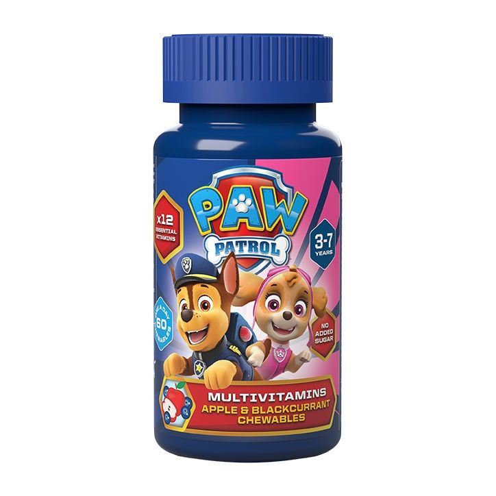 PAW Patrol Nickelodeon Multivitamins Apple & Blackcurrant 60 Chewables