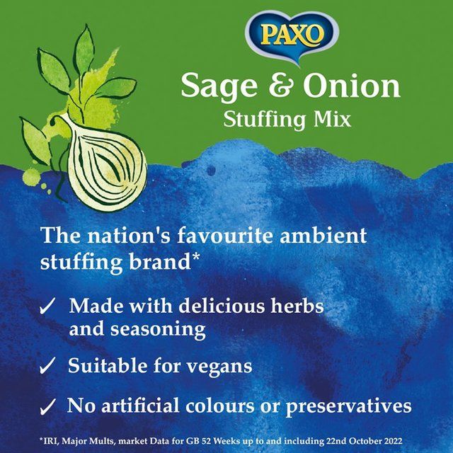 Paxo Sage & Onion Stuffing Mix 170g