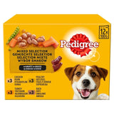Pedigree Adult Wet Dog Food Pouches Mixed Varieties in Gravy   12 x 100g