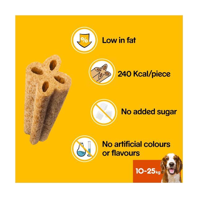 Pedigree Dentastix Advanced Medium Dog Treat Chicken Dental Chew 80g