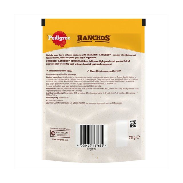 Pedigree Ranchos Superfoods with Chicken 70g