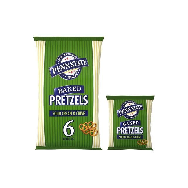 Penn State Sour Cream & Chive Multipack Pretzels 6 Pack 6 x 22g