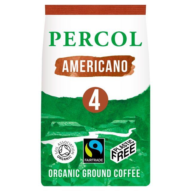 Percol Rich Americano Organic Ground Coffee 200g