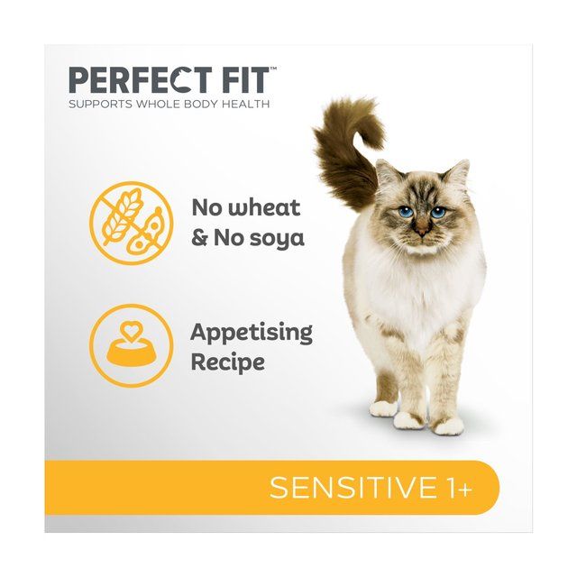 Perfect Fit Advanced Nutrition Sensitive Complete Dry Cat Food Turkey 750g