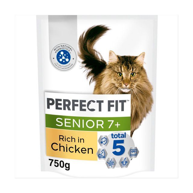 Perfect Fit Cat Complete Dry Senior 7+ Chicken 750g