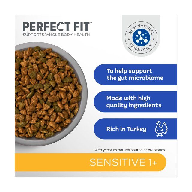Perfect Fit Cat Dry Sensitive 1+ Turkey 7kg