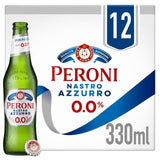 Peroni Nastro Azzurro 0% Alcohol Free Beer Lager Bottles   12 x 330ml