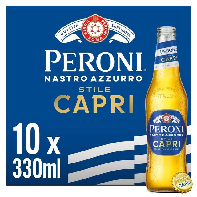 Peroni Stile Capri Beer Lager Bottles   10 x 330ml