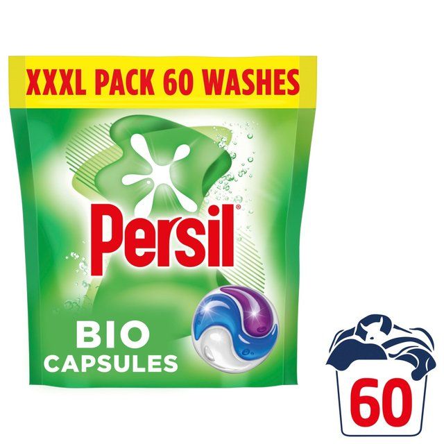 Persil Bio 3 in 1 Laundry Washing Detergent Capsules 60 Washes 60 per pack