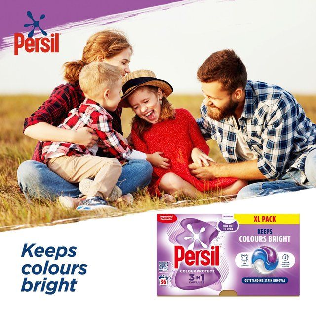 Persil Colour 3 in 1 Laundry Washing Detergent Capsules 36 Washes 36 per pack