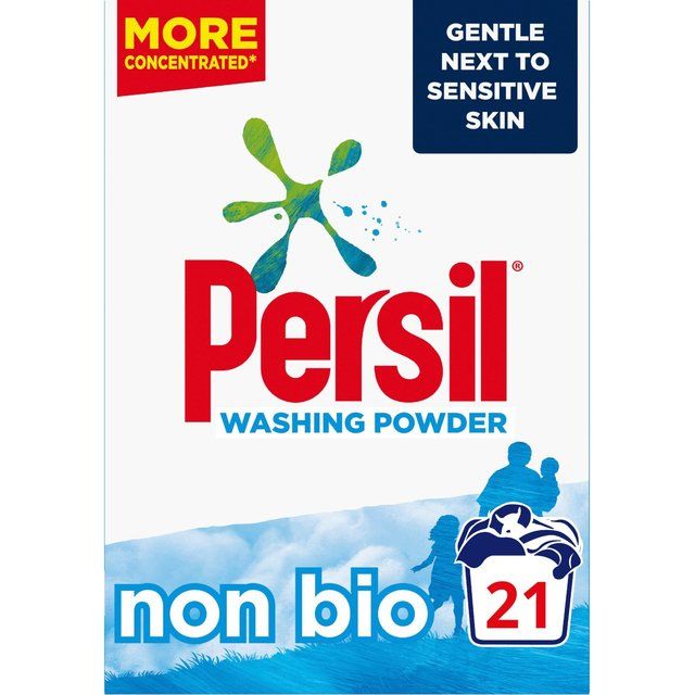 Persil Fabric Cleaning Washing Powder Non Bio 21 Wash 1.05kg