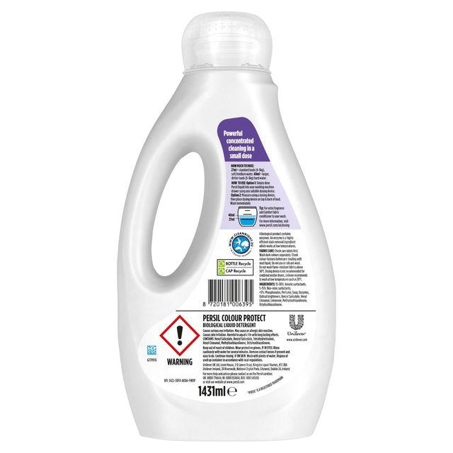 Persil Laundry Washing Liquid Detergent Colour 53 Washes   1.431L