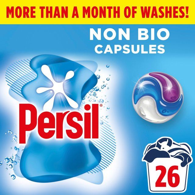 Persil Non Bio 3 in 1 Laundry Washing Detergent Capsules 26 Washes 26 per pack