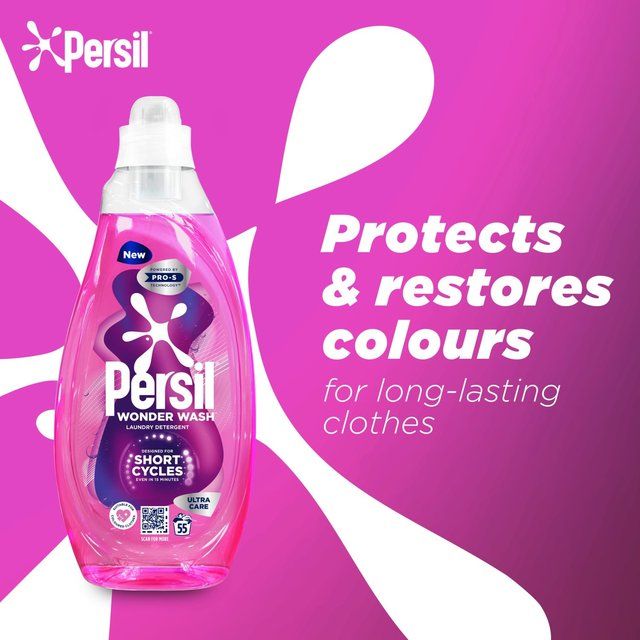 Persil Wonder Wash Ultra Care Laundry Detergent 55 Washes   1485ml