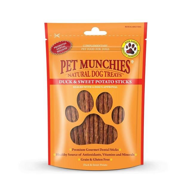 Pet Munchies Duck & Sweet Potato Sticks Dog Treat 90g
