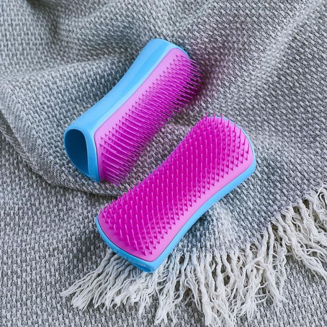 Pet Teezer De-shedding Dog Grooming Brush - Blue / Pink