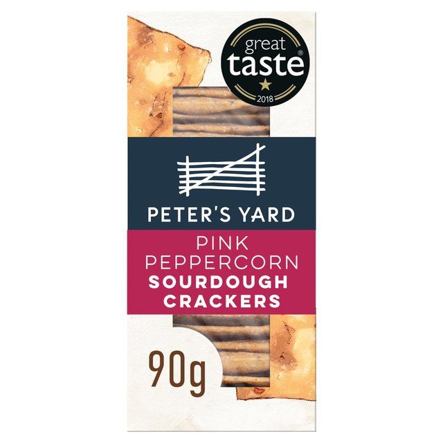 Peter's Yard Pink Peppercorn Sourdough Crackers 90g