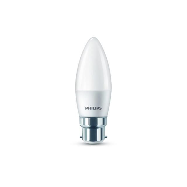 Philips LED Frosted Candle Light Bulb B35 B22 Warm White