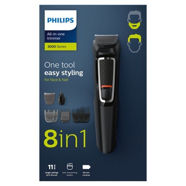 Philips Multigroom Series 3000 8-In-1 Face And Hair