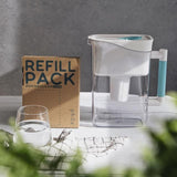 Phox Water Wave 2.8L Water Filter Jug & 3 Month Clean Filter Pack