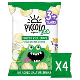Piccolo Kids Popped Chips Sour Cream & Chive Multipack   4 x 20g
