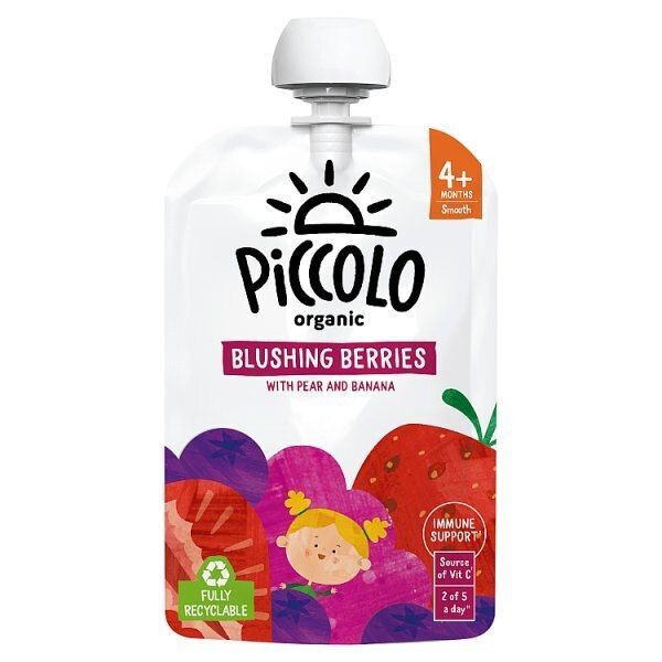 Piccolo Organic Blushing Berries & Pear 4m+ 100g