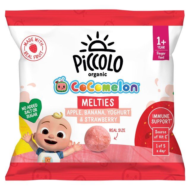 Piccolo Organic Melties Apple Banana Yoghurt and Strawberry 6g
