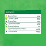 Piccolo Organic Pear, Apple & Spring Greens 4m+ 100g