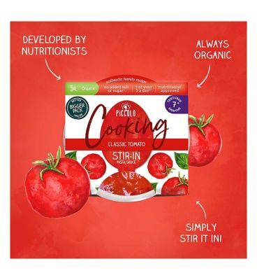 Piccolo Tomato & Basil Pasta Sauce 120g