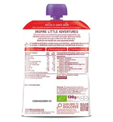 Piccolo Tomato mozzarella spaghetti 130g