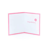 Pink Balloon New Baby Card