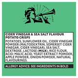 Pipers Burrow Hill Cider Vinegar & Sea Salt Sharing Bag Crisps 150g
