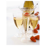 Plastic 135ml Champagne Flutes 10 per pack