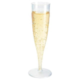 Plastic 135ml Champagne Flutes 10 per pack