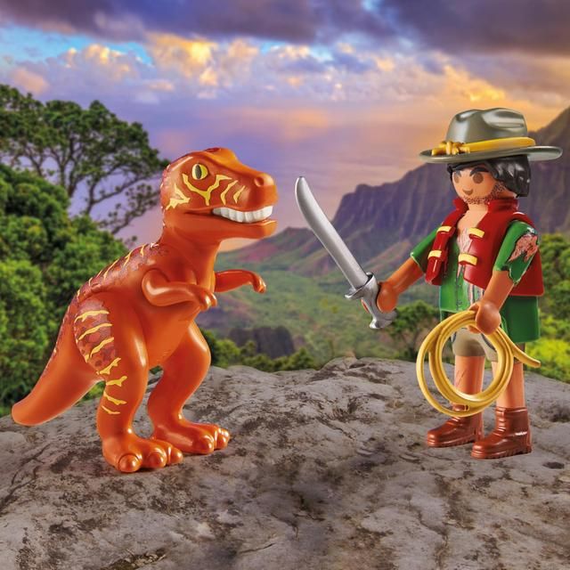 Playmobil 71206 DuoPack Villain with T-Rex