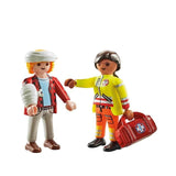 PLAYMOBIL 71506 Medic with Injured Person DuoPack