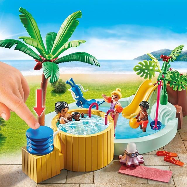 PLAYMOBIL 71529 My Life Children's Pool with Whirlpool Promo Pack