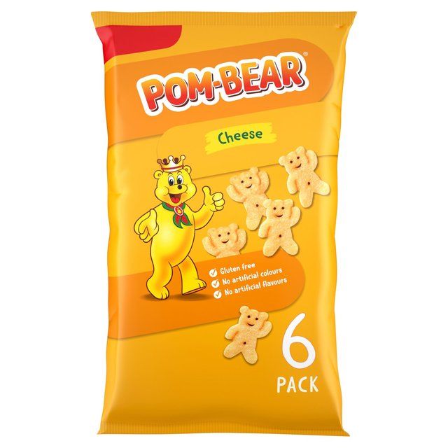Pom-Bear Cheese Multipack Crisps 6 per pack