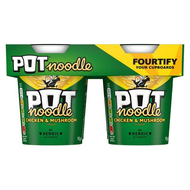 Pot Noodle 4 Pack Chicken & Mushroom 360g