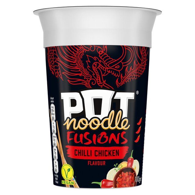 Pot Noodle Fusions Chilli Chicken Instant Snack Noodle 100g